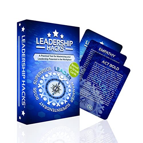 Book Cover Leadership Hacks – Leadership Gift - A 52 Week Leadership Training Program for Empowering Leaders Based On Top Selling Leadership Books - It’s The Manager, Atomic Habits, Leaders Eat Last