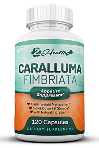 Pure Caralluma Fimbriata Extract 1200mg (120 Capsules) - Weight Loss Management Supplement & Keto Diet Pills, Natural Appetite Suppressant Support for Women & Men (1 Bottle)