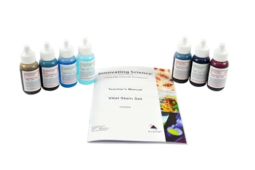 AmScope SK-6 Vital Stain Kit 7 Stains for Slides