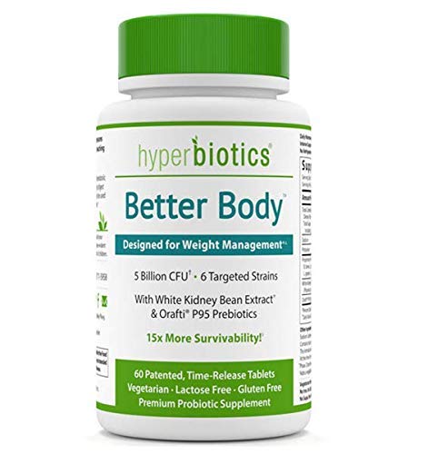 Hyperbiotics Better Body Probiotic | Weight Management Probiotics for Women, Men, Adults | Support Metabolism, Digestive Health, Immune Supplement | 15x More Survivability Than Capsules, 60 Count