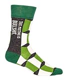 Blue Q Men's Novelty Crew Socks - "This Meeting is Bullshit" (Men's Size 7-12)