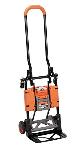 Cosco 12222BGO1E Shifter Multi-Position Heavy Duty Folding Hand Truck and Dolly, Orange, Cart