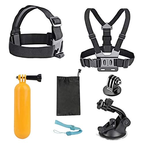 Book Cover AKASO 7 in 1 Outdoor Sports Action Camera Accessories Mount Kit for Gopro Hero AKASO EK7000 Brave 4 CAMPARK DBPOWER Go Pro Hero 5 in Swimming Any Other Outdoor Sports