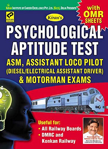 Psychological Aptitude Test ASM, Assistant Loco Pilot & Motorman Exams ( with OMR Sheets)—English - 1704