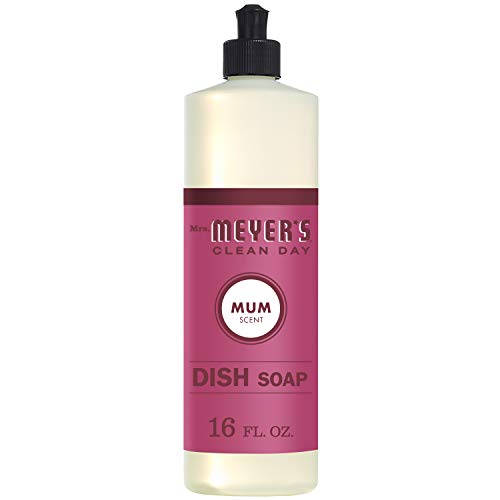Mrs. Meyerâ€™s Clean Day Liquid Dish Soap, Mum Scent, 16 ounce bottle