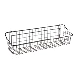 Spectrum Pegboard & Wall Mount Basket, 16" x 4" x 4", Industrial Gray