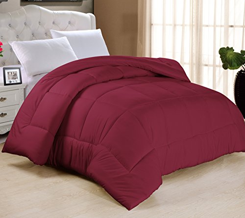 Book Cover Swift Home All-Season Extra Soft Luxurious Classic Light-Warmth Goose Down-Alternative Comforter, Queen 90