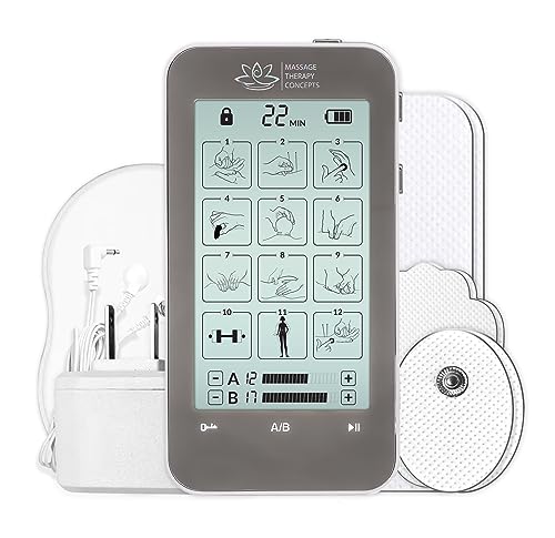 TENS Unit and EMS Muscle Stimulator, Rechargeable Tens Machine for Pain Management, 12 Modes, Digital Tens Unit and Electrotherapy Device for Back, Legs, Neck Pain Relief, 20 Intensity Levels