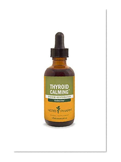 Herb Pharm Thyroid Calming Liquid Herbal Formula for Endocrine System Support - 2 Ounce