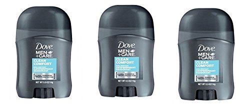 Book Cover Dove Men+Care Clean Comfort Anti-Perspirant Deodorant Travel Size - 0.5 Oz (Pack of 3)