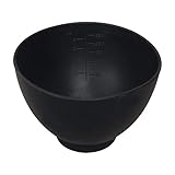 ForPro Professional Collection Silicone Mixing Bowl, Black, Flexible, Odorless, for Mixing Facials, Massage, Body & Other Products, 8 oz
