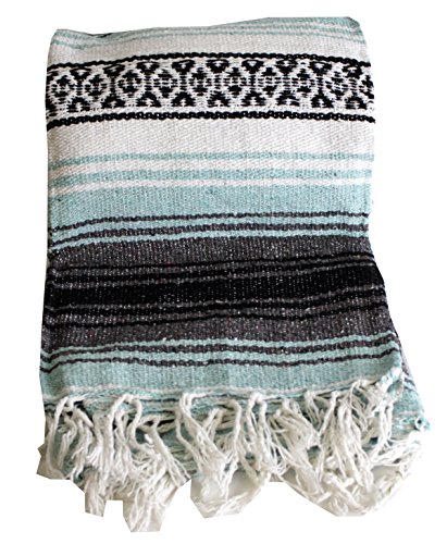 Canyon Creek Mexican Style Falsa Yoga Blanket (Sea Green)