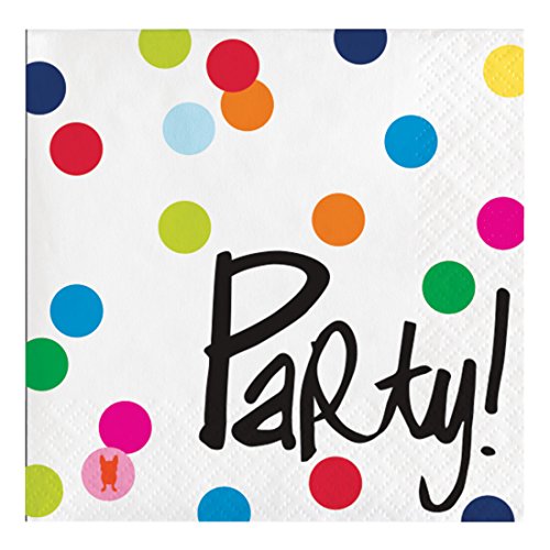 French Bull Beverage Party Colorful Beverage Napkins-20pcs, Beverage, Birthday Dots