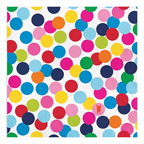 French Bull Birthday Dots- 3-Ply Luncheon Napkins, 20-Count - 322131