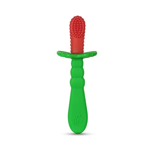 RaZ-Berry Baby Toothbrush & Teether/Baby's First Toothbrush / 100% Silicone