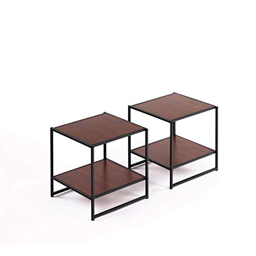 Book Cover Zinus Modern Studio Collection Set of Two 20 Inch Square Side/End Tables/Night Stands
