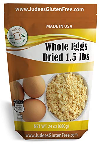 Book Cover Judee's Whole Egg Powder (24 OZ -1.5 lb) (Non-GMO, Pasteurized, USA Made, 1 Ingredient, Produced from the Freshest of Eggs)(50 lb Bulk Size Available)