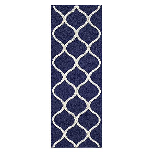 Book Cover Maples Rugs Rebecca Contemporary Runner Rug Non Slip Hallway Entry Carpet [Made in USA], 1'9