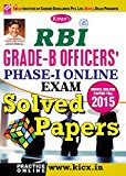 Kiran's RBI Grade - B Officers Phase - I Online Exam Solved Papers - English - 1708