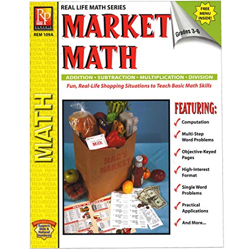 REMEDIA PUBLICATIONS MARKET MATH (Set of 6)