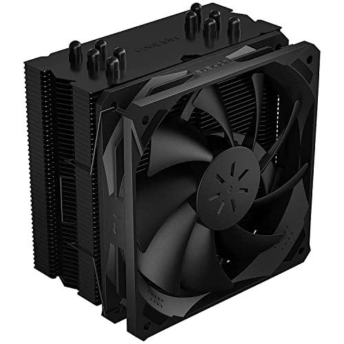 upHere S5BK CPU Air Cooler LGA 1700 Ready 5 Copper Direct Contact Heat Pipes 120mm PWM Processor Cooler for Intel LGA 1700/1200/115X AMD Universal Socket, Black Edition