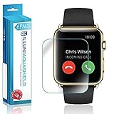 ILLUMI AquaShield Screen Protector Compatible with Apple Watch 38mm (Series 1,Series 2)(6-Pack) No-Bubble High Definition Clear Flexible TPU Film