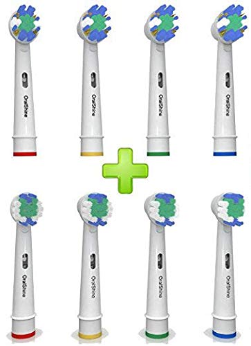 Book Cover The Best Oral B Electric Toothbrush Replacement Heads | Remove Plaque & Decrease Gingivitis | Oral B Replacement Heads | 4 Regular Oral B Electric Toothbrush Heads + 4 Free Soft Brush Oral B Heads (8)