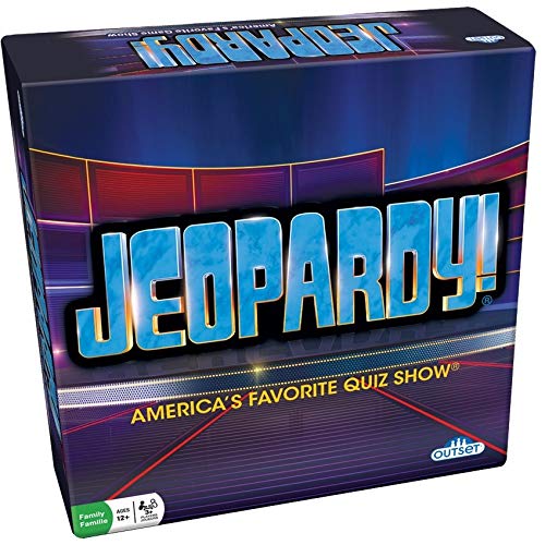 Book Cover Jeopardy Board Game - America's Favorite Quiz Show Party Game - Features 180 Cards, 6 Stands, And Play Money (Ages 12+)