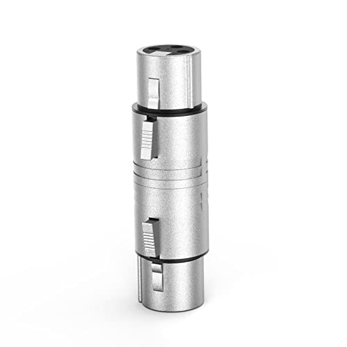 XLR Female to Female, CableCreation XLR 3 Pin Female to 3 Pin Female Microphone Line Adapter