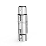 CableCreation XLR Female to Female, XLR 3 Pin Female to 3 Pin Female Microphone Line Adapter