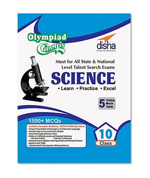 Olympiad Champs Science Class 10 with 5 Mock Online Olympiad Tests