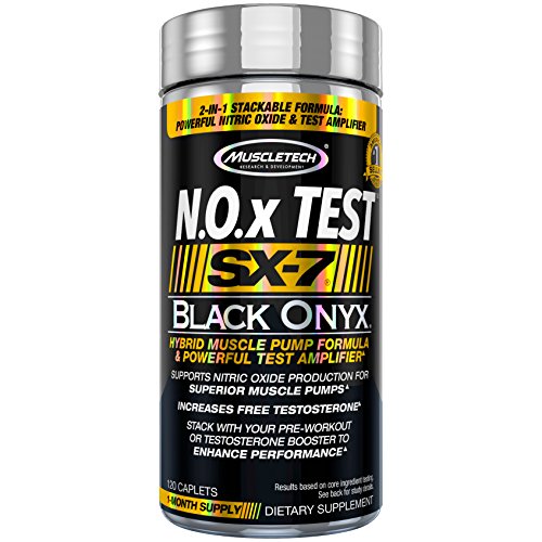 MuscleTech Sx-7 Black Onyx Nox Test, 120 Count