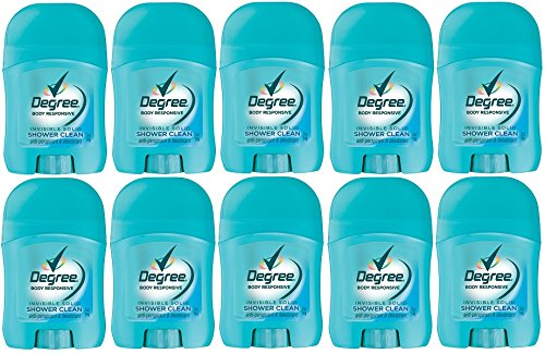 Degree Dry Protection Antiperspirant Deodorant, Shower Clean 0.5 oz (Pack of 10)