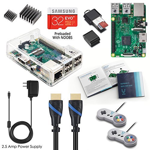 Vilros Raspberry Pi 3 Retro Arcade Gaming Kit with 2 Classic USB Gamepads
