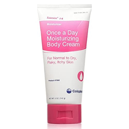 Coloplast Sween 24 Once a Day Moisturizing Body Cream For Normal, Dry, Flaky and Itchy Skin (2) 5oz Tubes