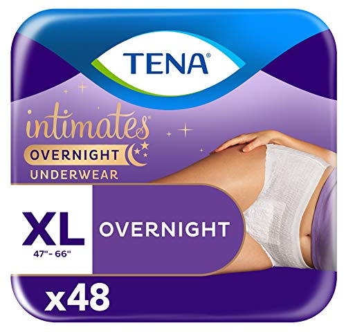 Book Cover Tena Incontinence Underwear for Women, for Overnight, XLarge, 48 Count