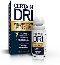 Certain Dri Prescription Strength Clinical Antiperspirant - Doctor Recommended Hyperhidrosis Treatment - 72 Hour Protection from Excessive Sweating - Roll-On - 1.2 Fl Oz - Pack of 1
