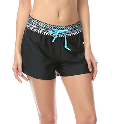 DUSISHIDAN Printed Board Shorts for Women with Back Pockets
