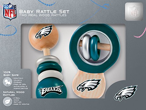 NFL Philadelphia Eagles Baby Rattle Set - 2 Pack