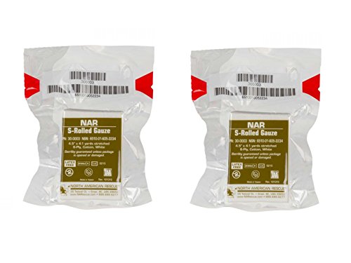 NAR S Rolled Gauze 2 Pack by North American Rescue