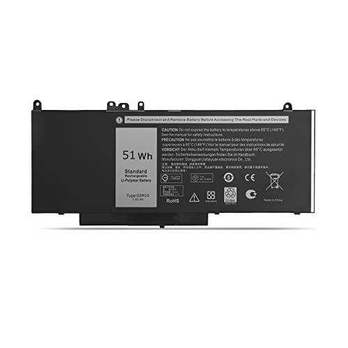 7.4V 51WH Laptop Battery G5M10 for DELL Latitude E5450 E5550 Notebook 15.6" G5M10 8V5GX R9XM9 WYJC2 1KY05-SIKER