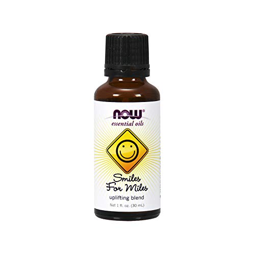 Now Essential Oils, Smiles for Miles Aromatherapy Blend, Refreshing Aromatherapy Scent, Blend of Pure Essential Oils, Vegan, 1-Ounce