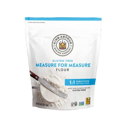 Book Cover King Arthur, Measure for Measure Flour, Certified Gluten-Free, Non-GMO Project Verified, Certified Kosher, 3 Pounds, Packaging May Vary