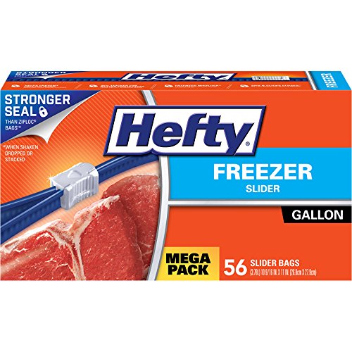 Hefty Slider Freezer Bags - Gallon , 56 Count