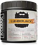 LUMBERJACKED Pre Workout Powder with Beta Alanine CarnoSyn, L-Citrulline, L-Tyrosine, L, Theanine, Caffeine, Green Tea, Yerba Matte for No Crash, Focus Without the Jitters - Pink Lemonade 30 Servings