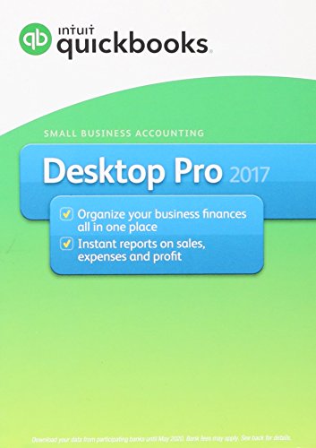 Intuit QuickBooks Desktop Pro 2017 Small Business Accounting Software  [Old Version]