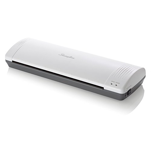 Book Cover Swingline Laminator, Thermal, Inspire Plus Lamination Machine, 12 inches Max Width, Quick Warm-up, Includes Laminating Pouches, White / Gray (1701867)