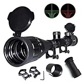 Feyachi [Update] Tactical 8-32x50 AOEG Rifle Scope for Hunting Dual Red & Green Illuminated Optics Weaver/P-i-c-a-t-i-n-n-y Scope