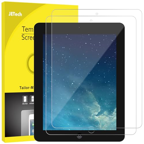 JETech Screen Protector for iPad 2 3 4 (Oldest Models), Tempered Glass Film, 2-Pack