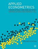 Applied Econometrics: A Modern Approach Using Eviews and Microfit Revised Edition by Dimitrios Asteriou (2007-05-15)